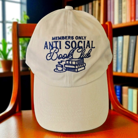 Accessories - Anti Social Book Club Hat  Readers Only Club Vibes  NEW